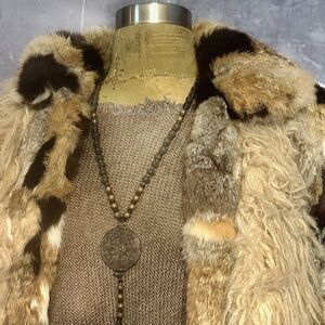 rabbit fur jacket